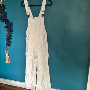 Rollas White Denim Overalls